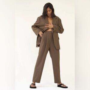 Frankie Shop Brown Women's Trousers Set